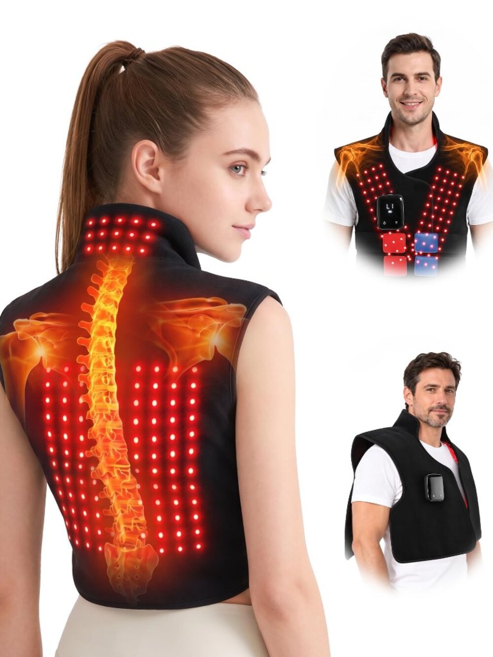 NEW Renergy Cordless Vest for Neck & 6 Levels & 5